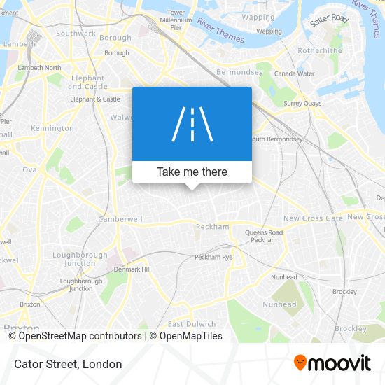 Cator Street map