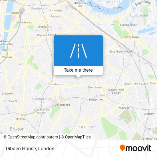Dibden House map