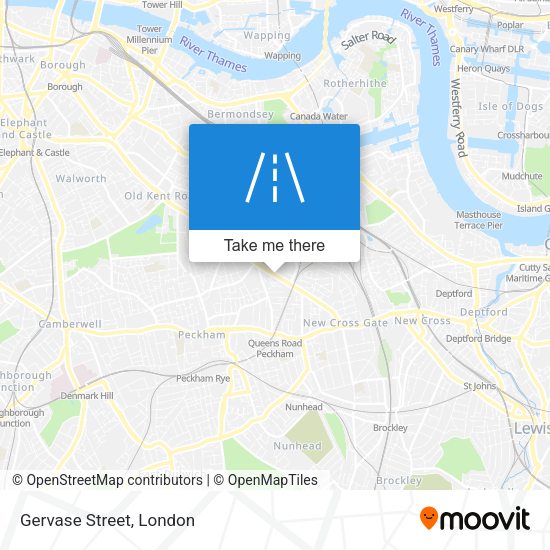 Gervase Street map