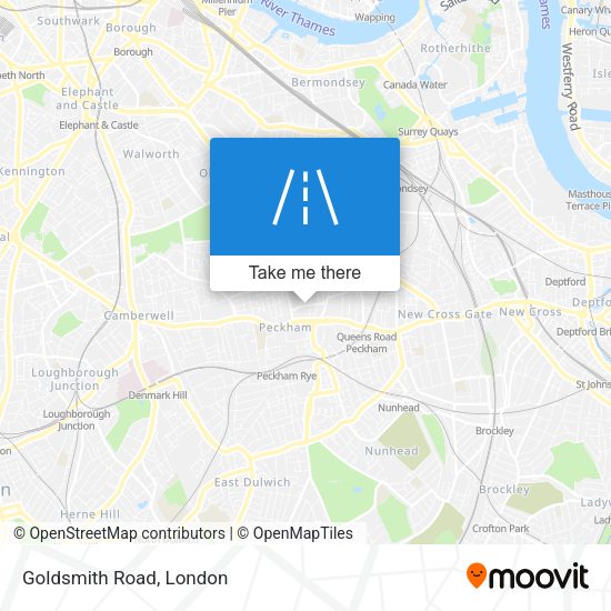 Goldsmith Road map