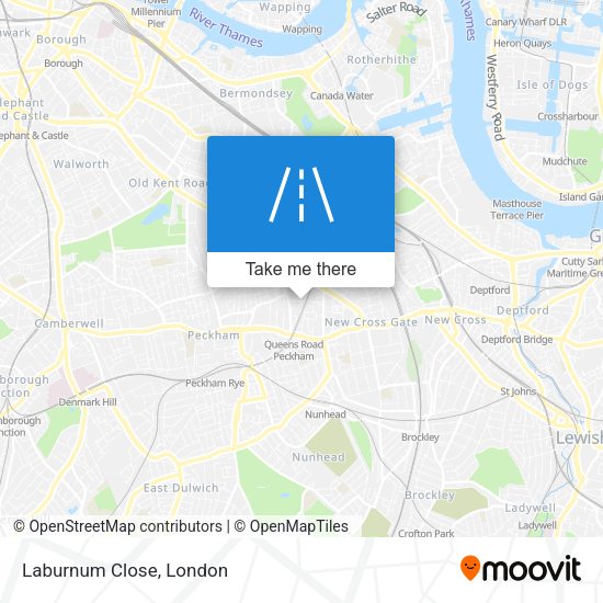 Laburnum Close map