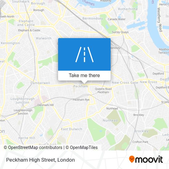 Peckham High Street map