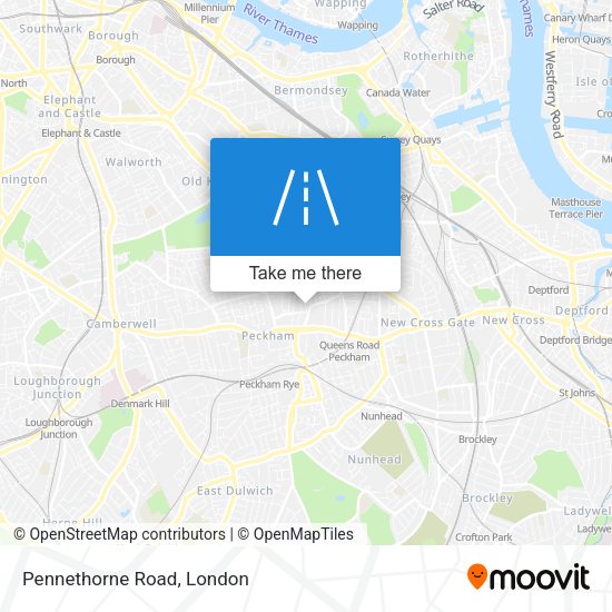Pennethorne Road map