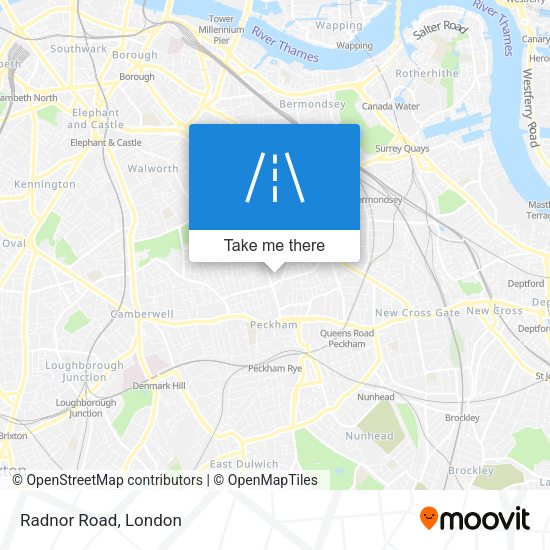Radnor Road map