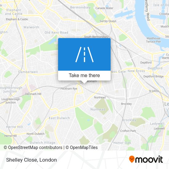Shelley Close map