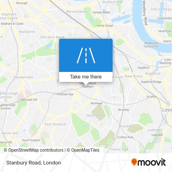 Stanbury Road map