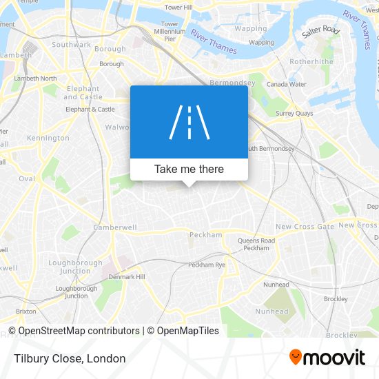 Tilbury Close map