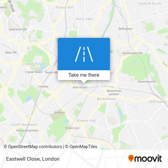 Eastwell Close map