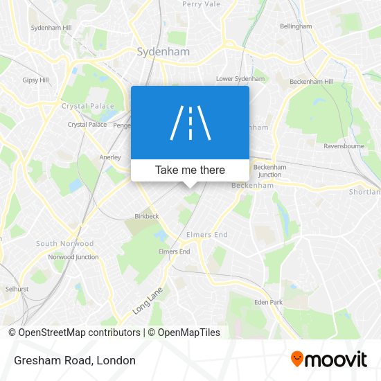 Gresham Road map
