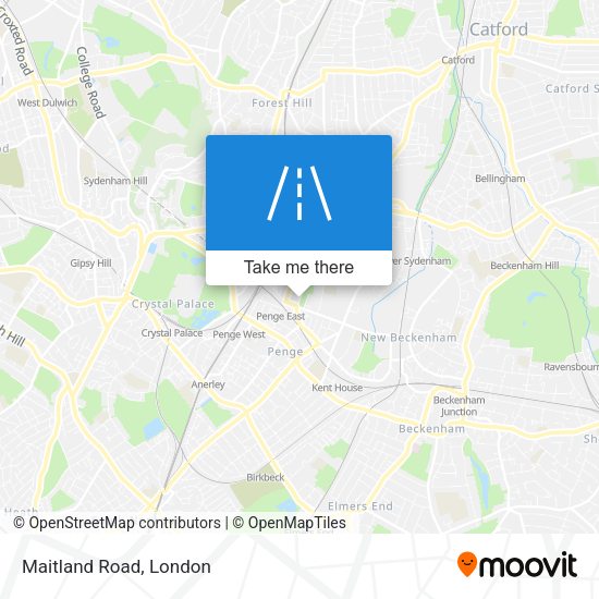 Maitland Road map