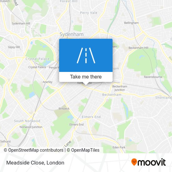 Meadside Close map