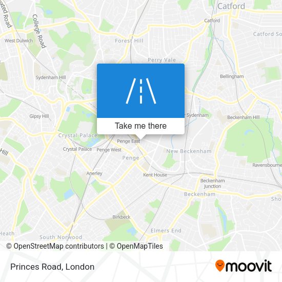 Princes Road map