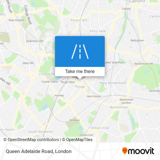Queen Adelaide Road map
