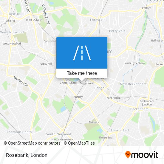Rosebank map
