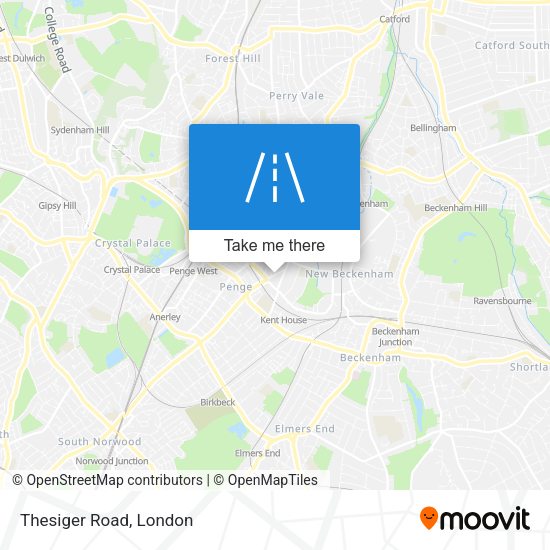 Thesiger Road map