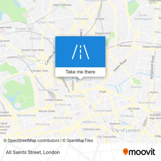 All Saints Street map
