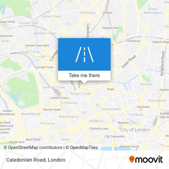 Caledonian Road map