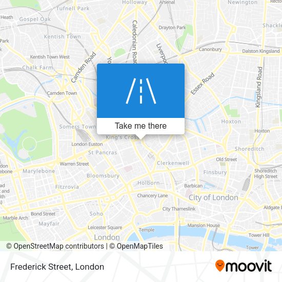 Frederick Street map