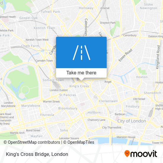 King's Cross Bridge map