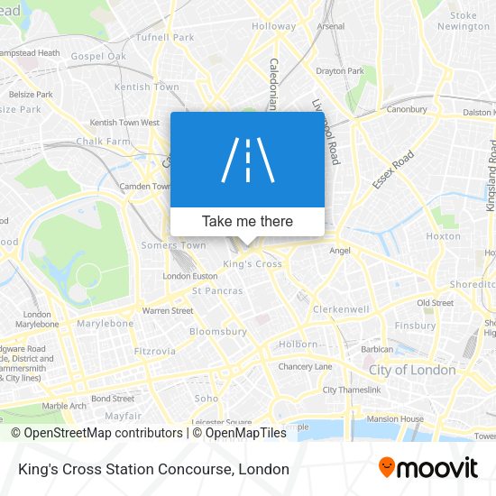 King's Cross Station Concourse map