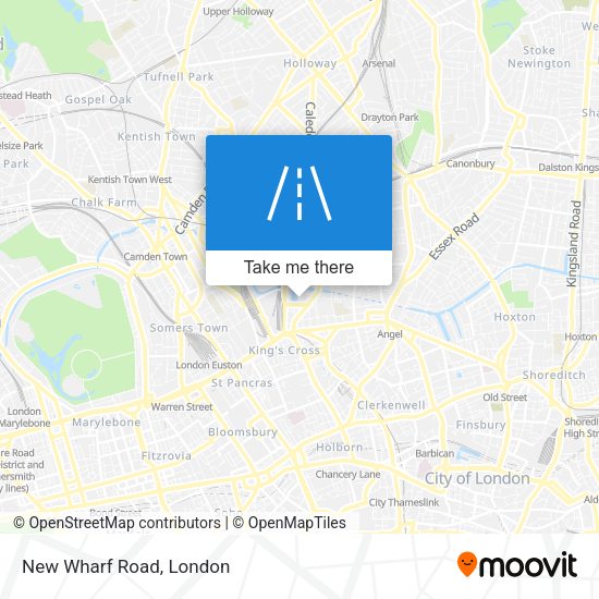 New Wharf Road map