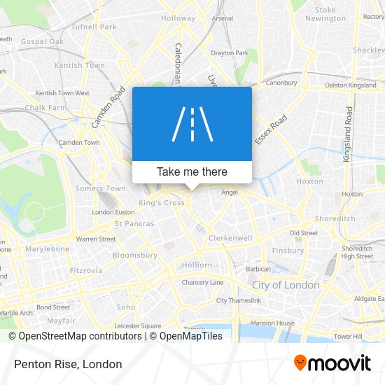 Penton Rise map