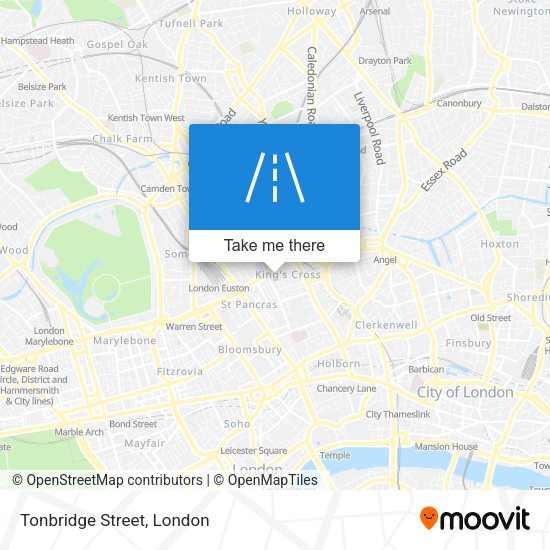 Tonbridge Street map