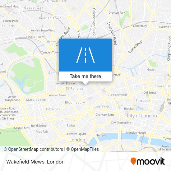 Wakefield Mews map