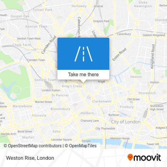 Weston Rise map