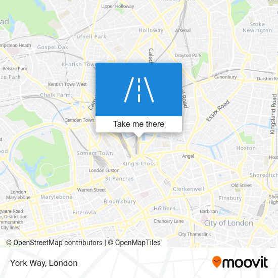 York Way map