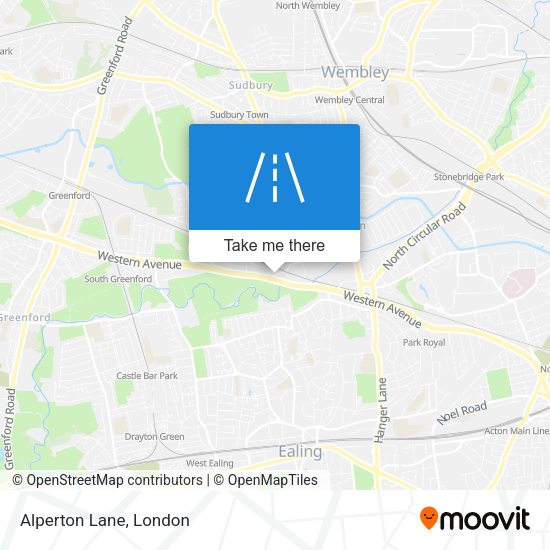 Alperton Lane map