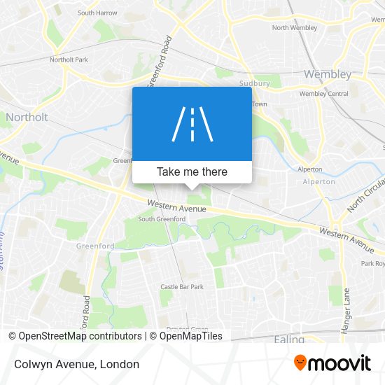 Colwyn Avenue map