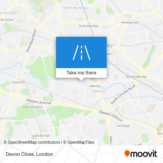 Devon Close map