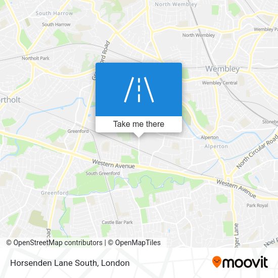 Horsenden Lane South map