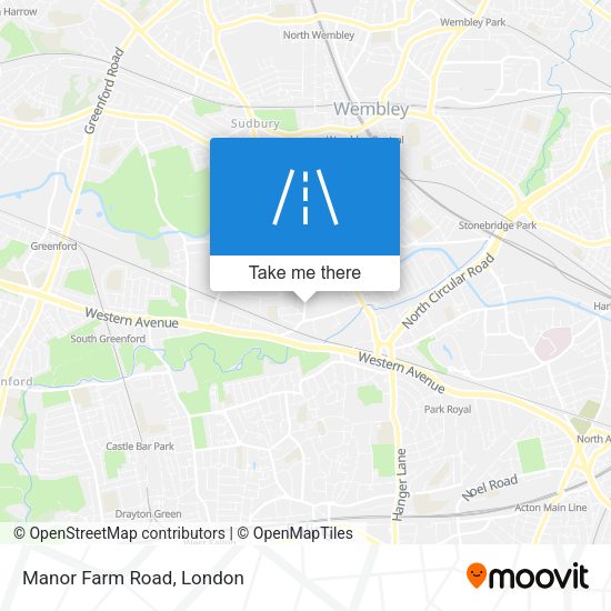 Manor Farm Road map