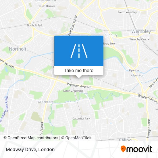 Medway Drive map