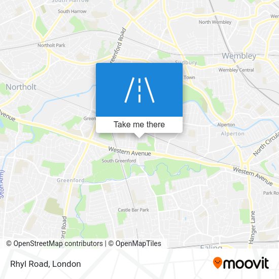 Rhyl Road map