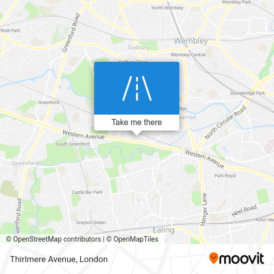 Thirlmere Avenue map