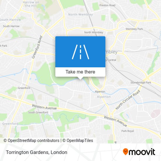 Torrington Gardens map
