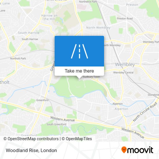 Woodland Rise map
