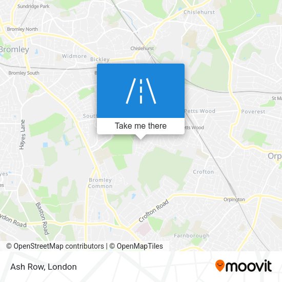 Ash Row map
