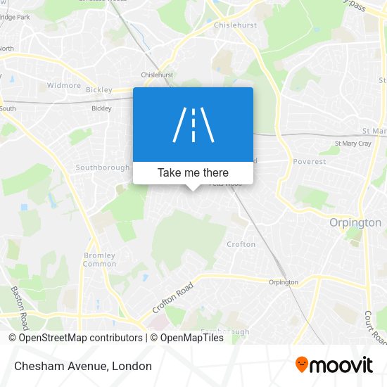 Chesham Avenue map