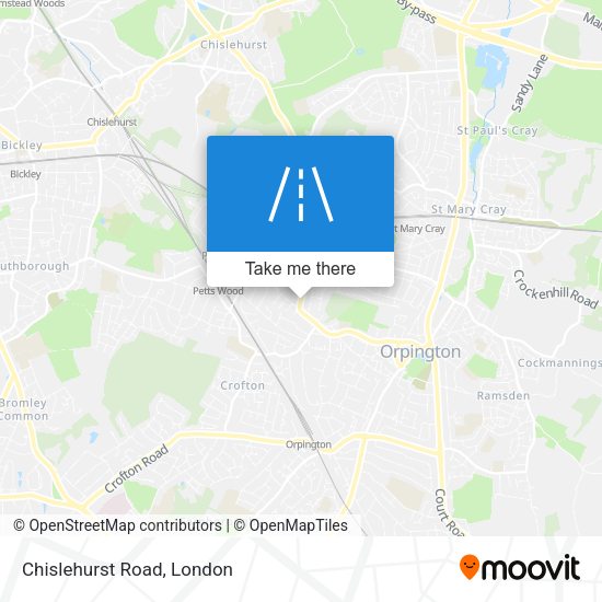 Chislehurst Road map