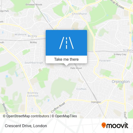 Crescent Drive map