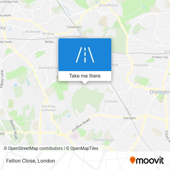 Felton Close map