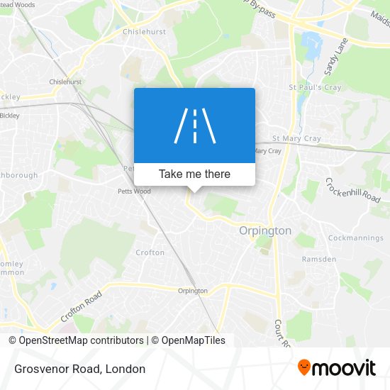 Grosvenor Road map