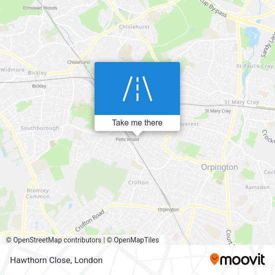 Hawthorn Close map