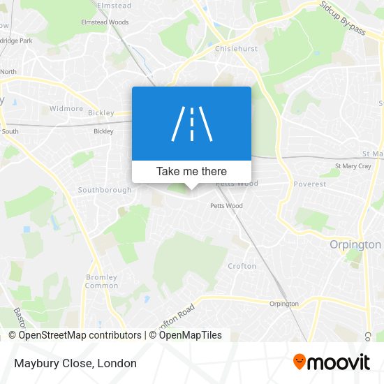 Maybury Close map