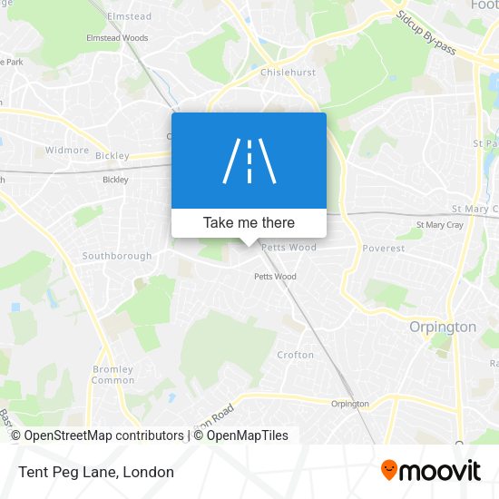 Tent Peg Lane map