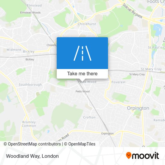 Woodland Way map